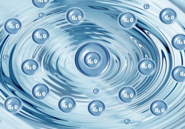 The molecules of water clipart