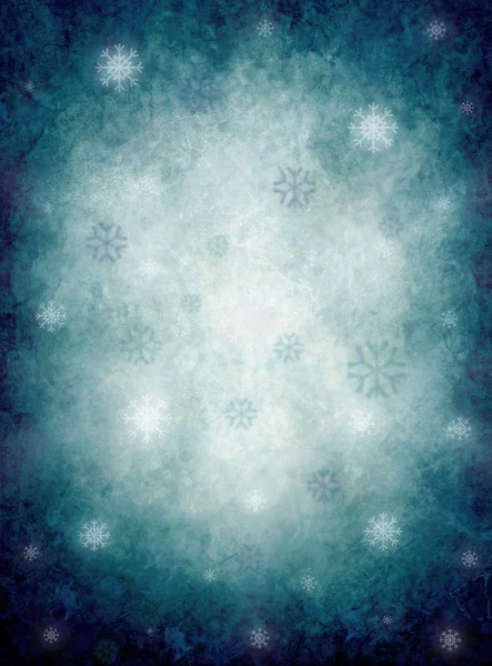 Hintergrund mit Schneeflocken — Stockfoto