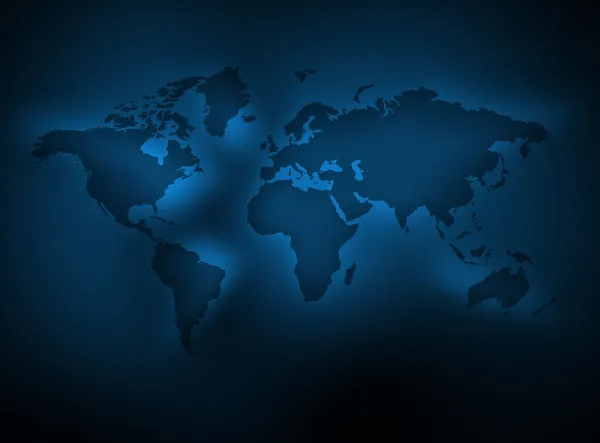 Mapa preto e azul — Fotografia de Stock