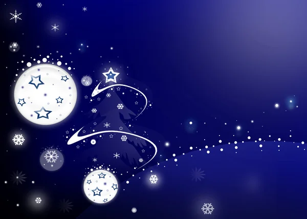 Blue cristmas abstraction — Stock Photo, Image