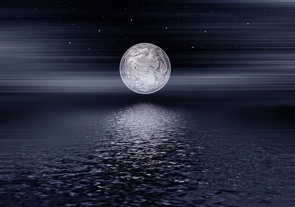 Noite da lua — Fotografia de Stock