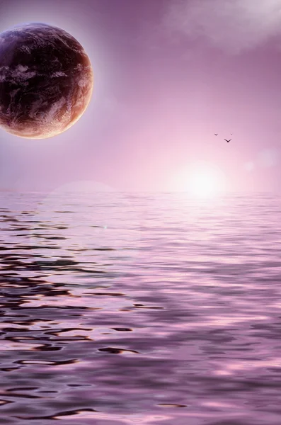 라일락 행성 — 스톡 사진