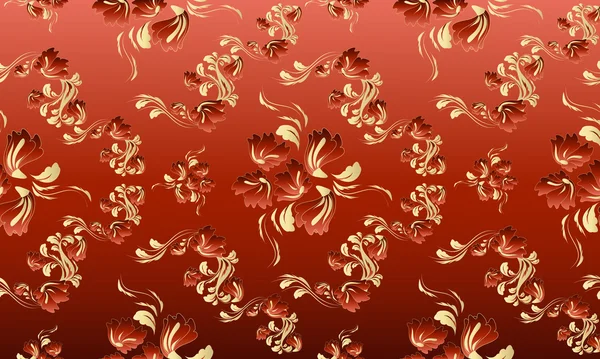 Королевский цветочный орнамент — стоковый вектор