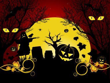 Halloween background clipart