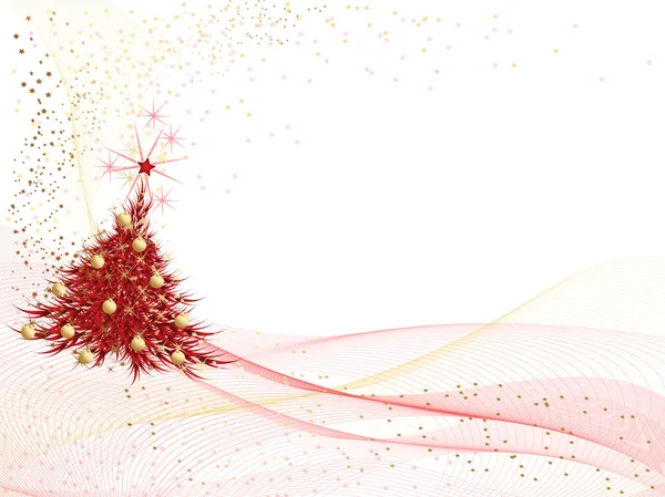 Arbre vecteur de Noël — Image vectorielle