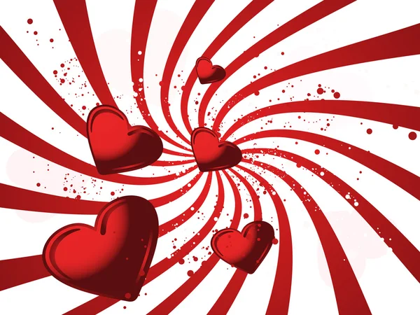 Rote Karte für Valentin — Stockvektor