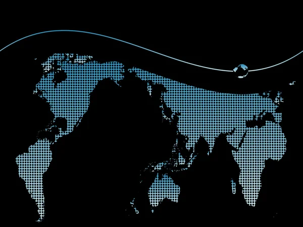 Háttér-térképpel a világ — Stock Vector