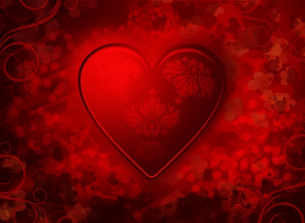 赤いバレンタインデーの背景 — ストック写真