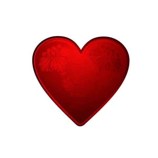Corazón vector rojo — Archivo Imágenes Vectoriales