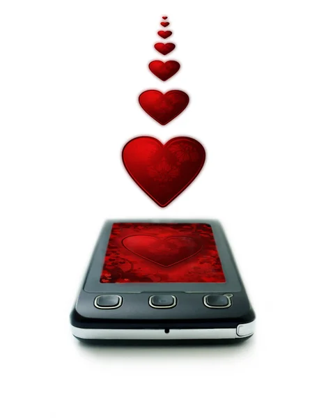 携帯電話の心臓 — ストック写真