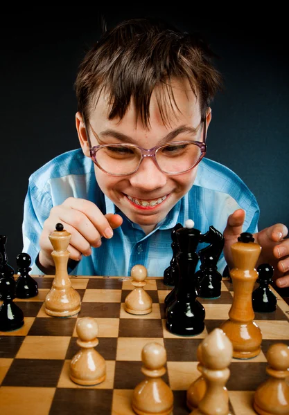 Ботанік грати в шахи — стокове фото