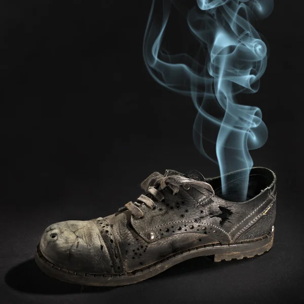 Staré fragmentární boot — Stock fotografie