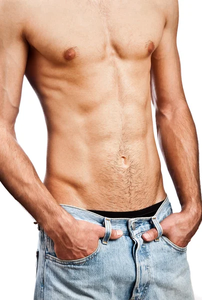 Muscular male torso — Stock Photo, Image