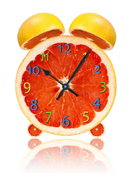 Grapefruity hodiny — Stock fotografie