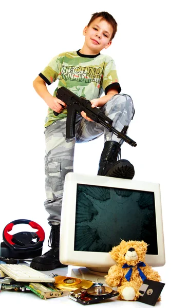 Kegyetlenség, a számítógépes és videojátékok — Stock Fotó