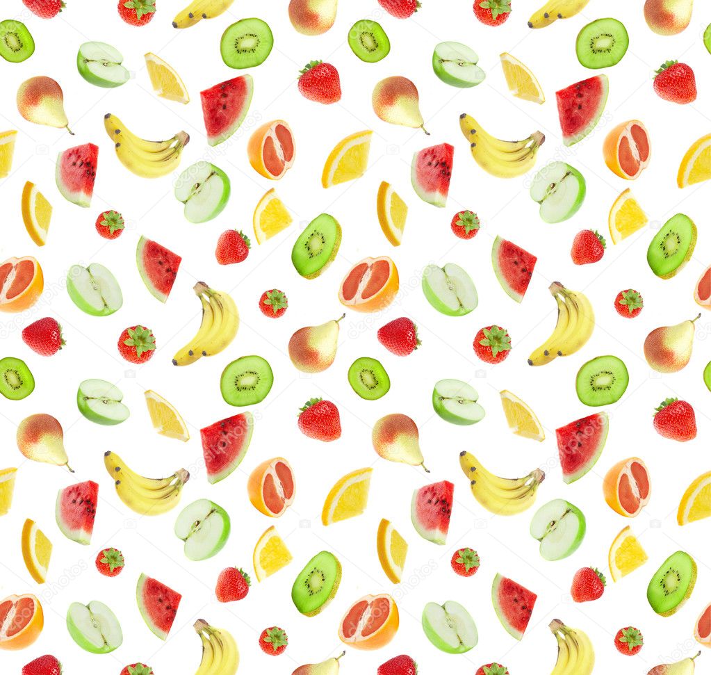 Fruits - seamless background