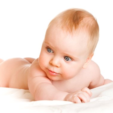Six-month-old baby clipart