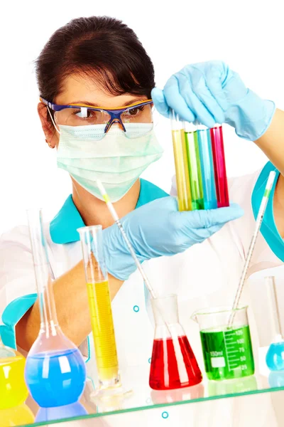 Wetenschapper in laboratorium — Stockfoto