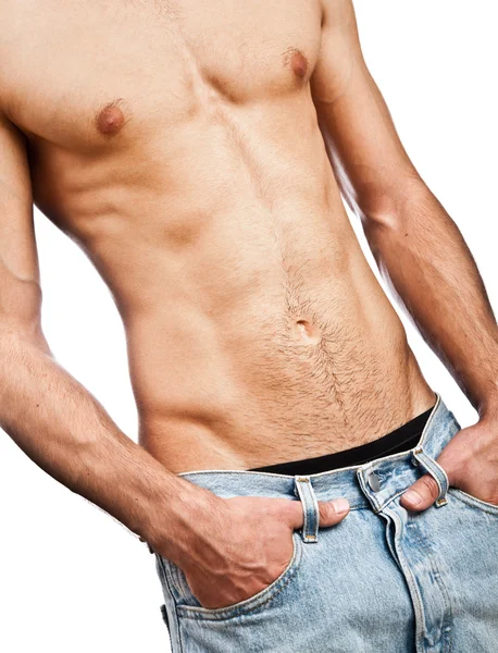 근육 질의 남성 몸통 — 스톡 사진