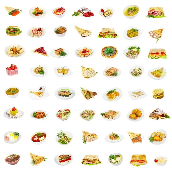 56 dishes — Stock Photo, Image