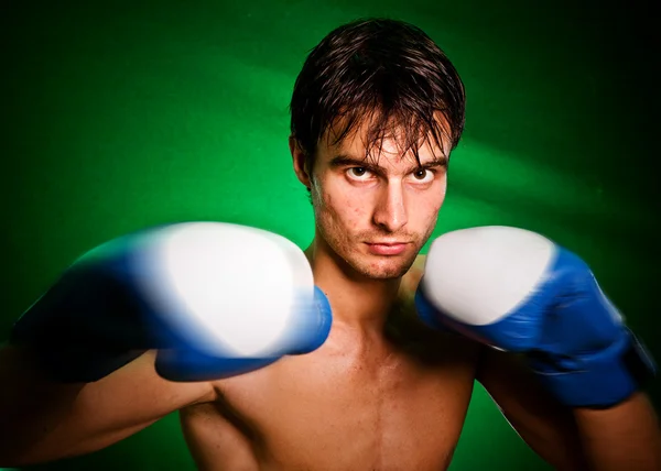 Blow of the boxer Royalty Free Stock Images