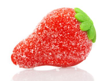 tatlı badem ezmesi. strawber şeklinde