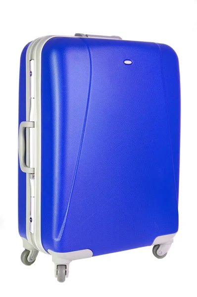 Blauer Koffer — Stockfoto