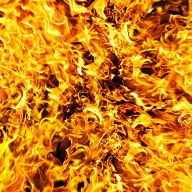 Fire photo on a black background clipart