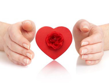 Hands and heart clipart