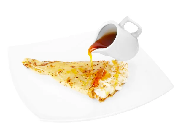 Pancake with a syrup — Stock Photo, Image