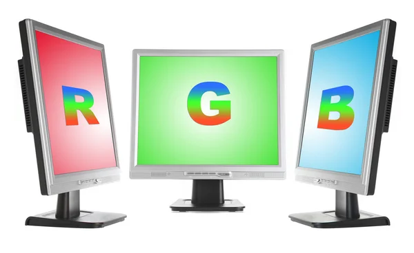 Monitors - RGB color — Stock Photo, Image