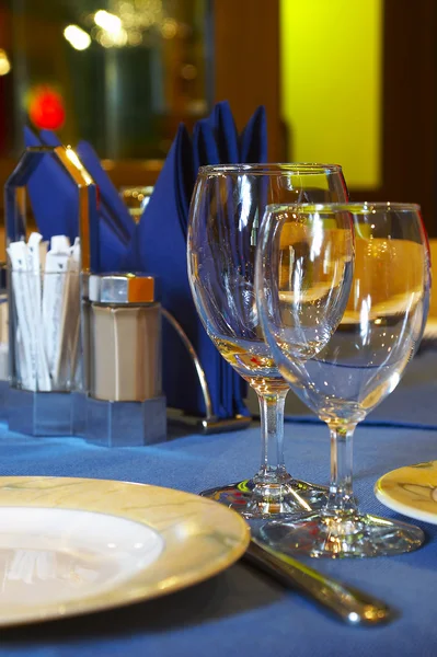 Tabellen serveras på restaurang — Stockfoto