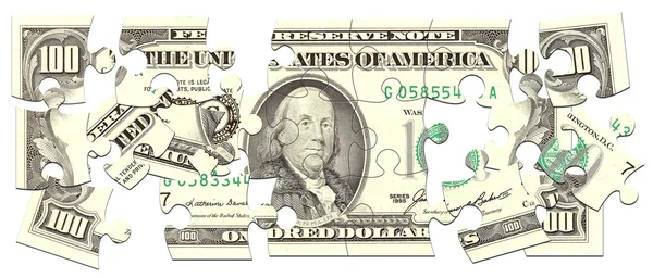Παζλ χρήματα — Φωτογραφία Αρχείου