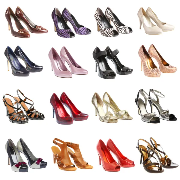 Footwear.16 stuks. — Stockfoto