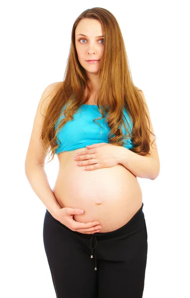 गर्भवती लड़की — स्टॉक फ़ोटो, इमेज