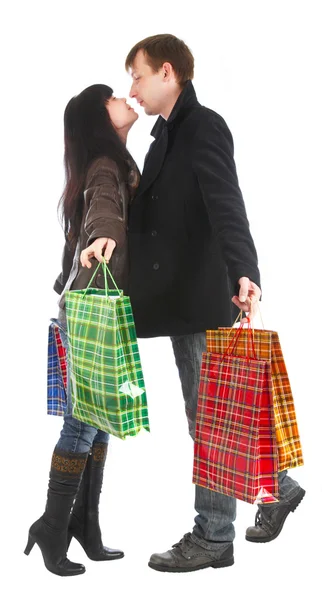 The man and the woman - shopping — Zdjęcie stockowe