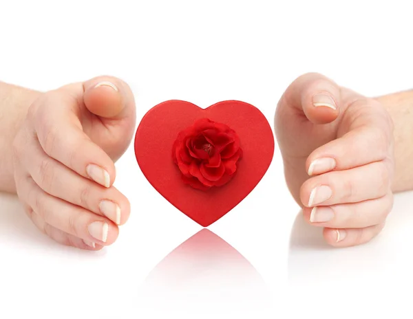 Hands and heart — Stock Photo, Image