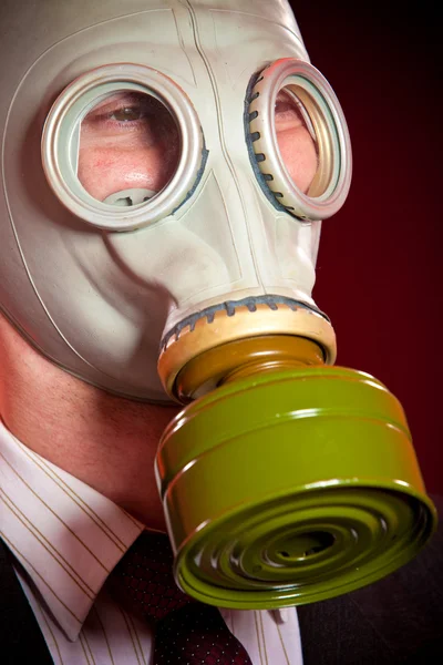 stock image Person in a gas mask