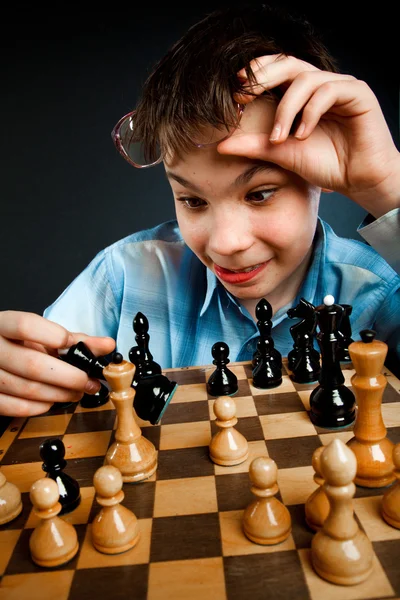 Ботанік грати в шахи — стокове фото