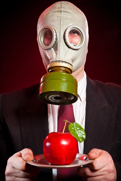 Persona con máscara de gas —  Fotos de Stock