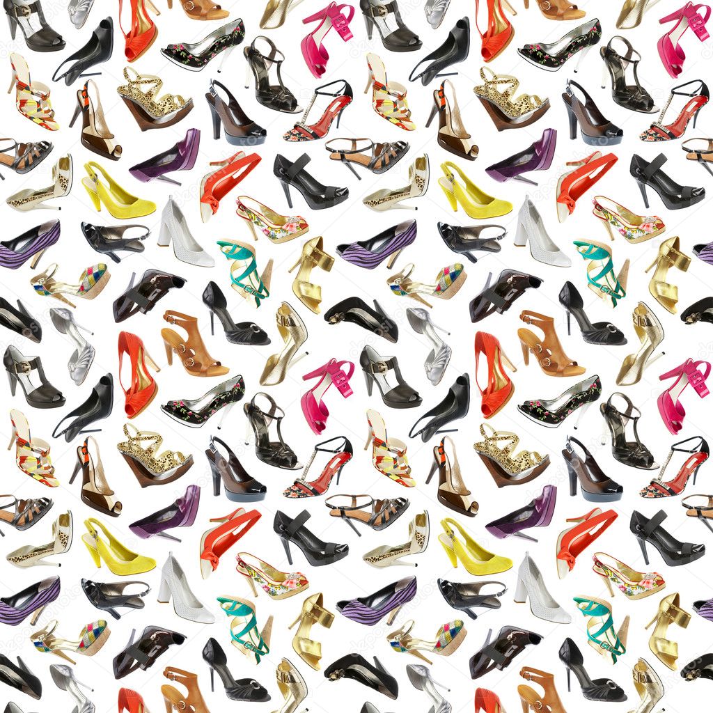 Seamless background from shoes
