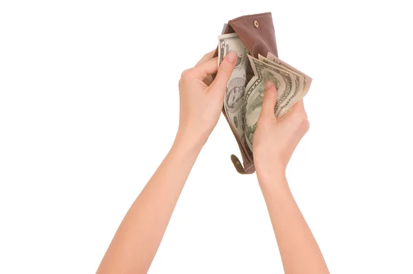 Portemonnee met geld — Stockfoto
