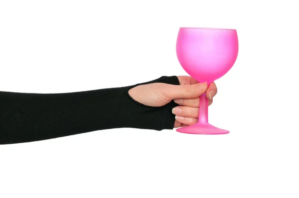 Glass in the hand — Stock Photo, Image