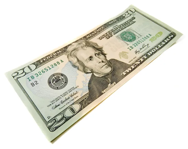 20 dollars bill — Stock Photo, Image