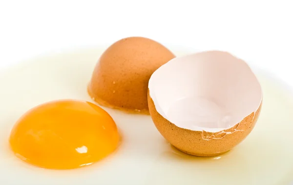 Törött hen tojás — Stock Fotó