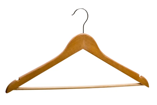 Wooden coat hanger — Stock Photo, Image