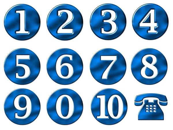 Numbers set — Stock Photo, Image