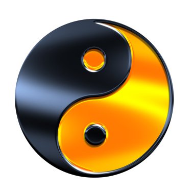 Yin-yang symbol clipart