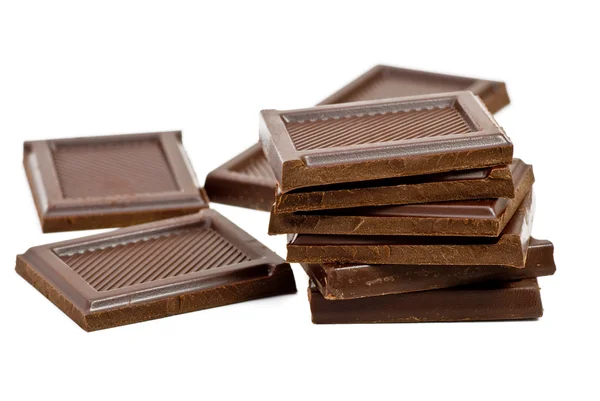 Сломанной шоколад у плитці — стокове фото