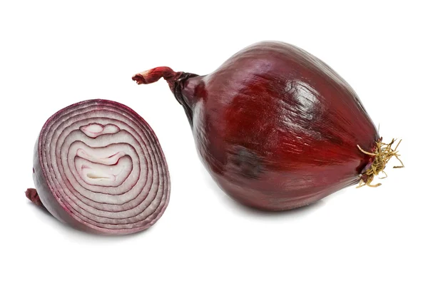 Izole kırmızı soğan sebze — Stok fotoğraf